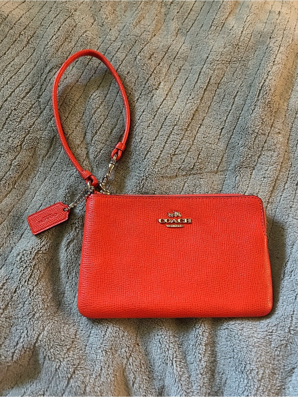 Coach Nolita 19 Leather Wristlet Pouch with Detachable Strap